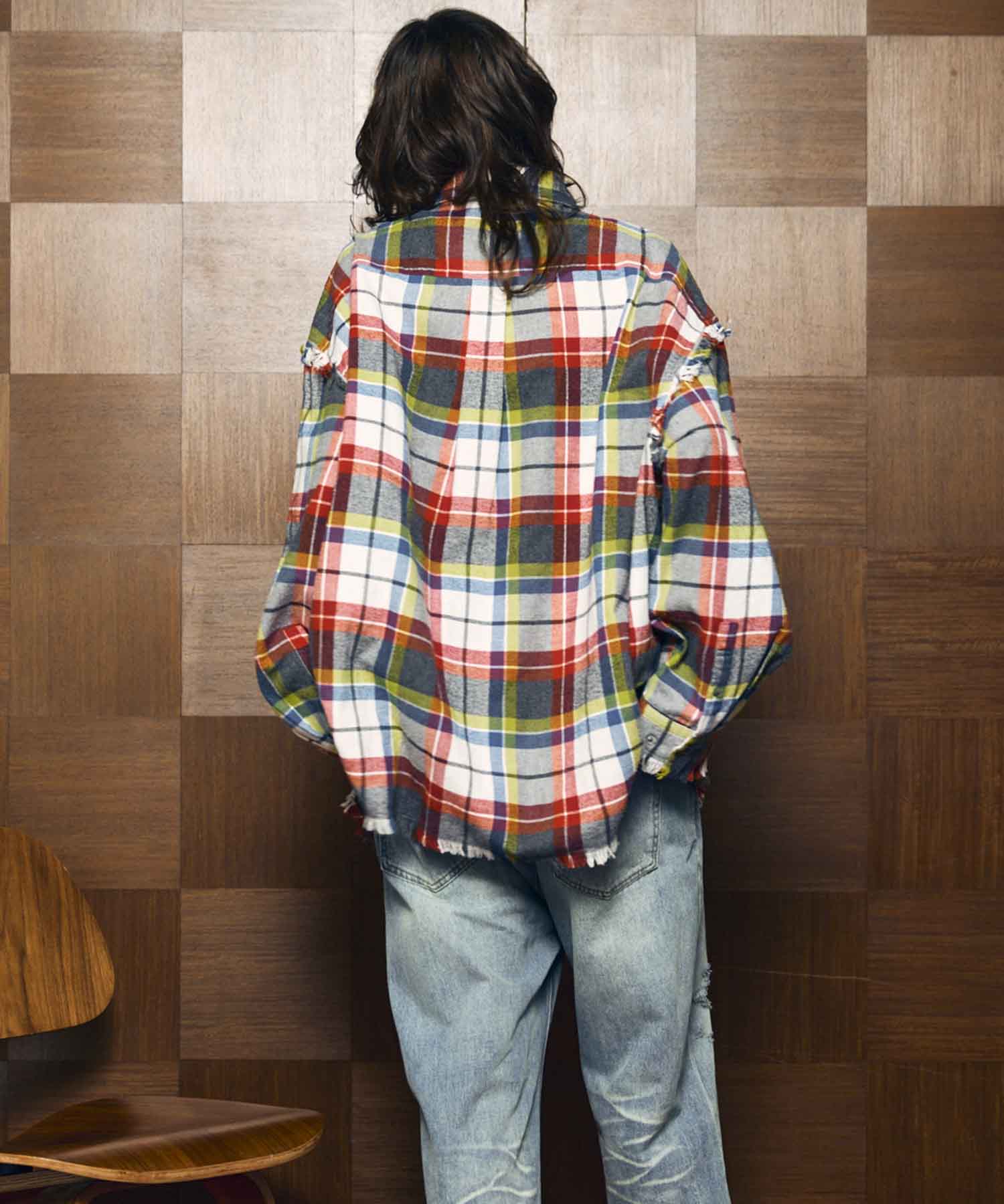 [Sales open at 12:00 pm on Saturday, September 13th] [Italian Dead Stock Fabric] Prime-Over Cut Off Shirts