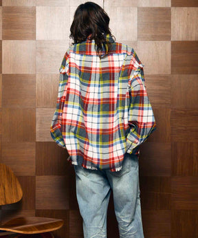 [Sales open at 12:00 pm on Saturday, September 13th] [Italian Dead Stock Fabric] Prime-Over Cut Off Shirts