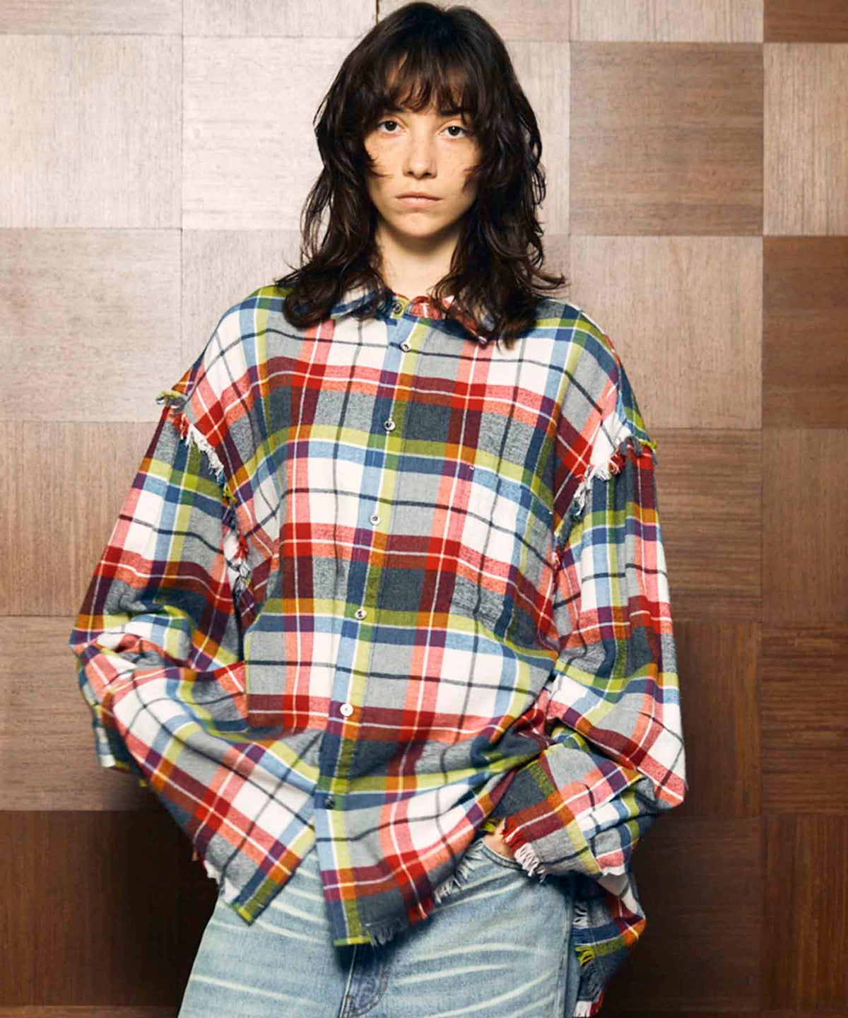 【Italian Dead Stock Fabric】Prime-Over Cut Off Shirts