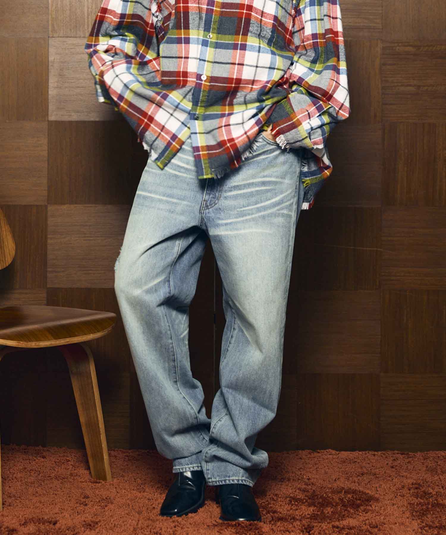 10.5oz Straight Denim Pants