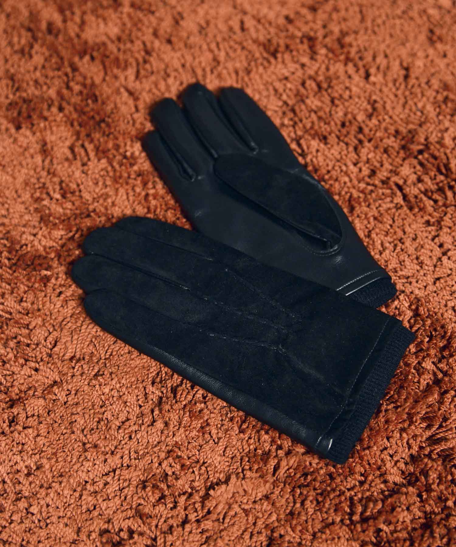 猪绒面革X山羊皮手套