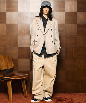 Wide-Wale Corduroy One-Tuck Pants