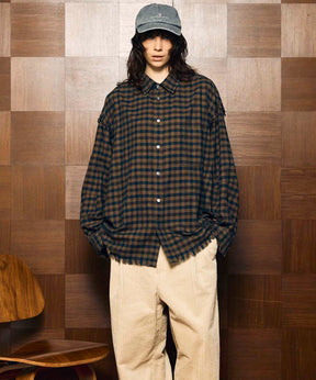 [Sales open at 12:00 pm on Saturday, September 13th] [Italian Dead Stock Fabric] Prime-Over Cut Off Shirts