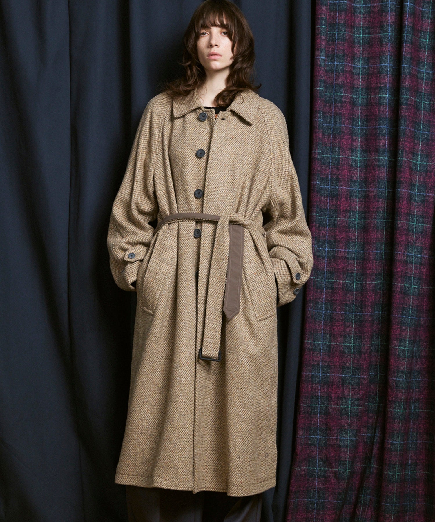 【Italian Dead Stock Fabric】Prime-Over Balmachan Coat