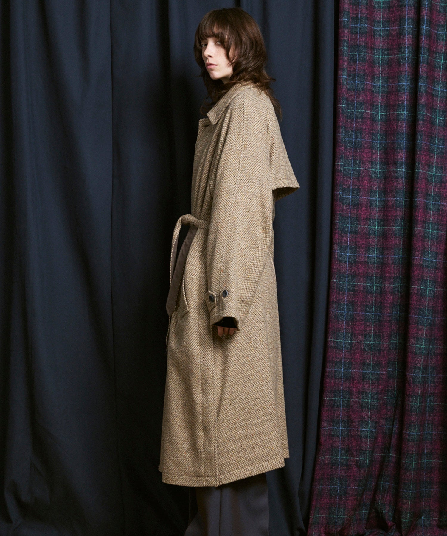 【Italian Dead Stock Fabric】Prime-Over Balmachan Coat
