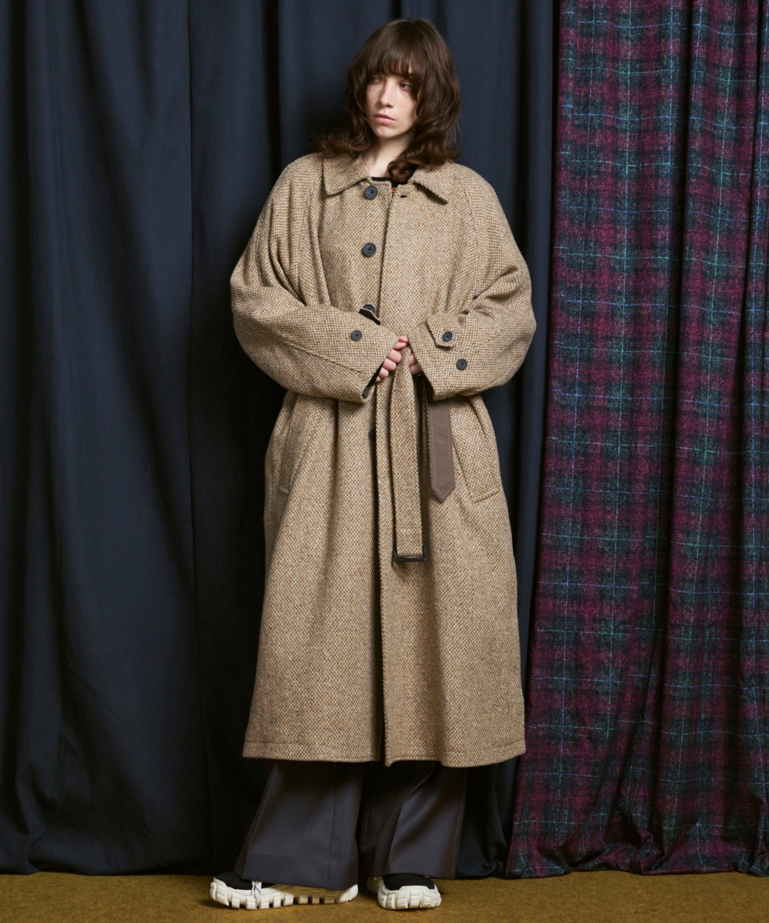 【Italian Dead Stock Fabric】Prime-Over Balmachan Coat