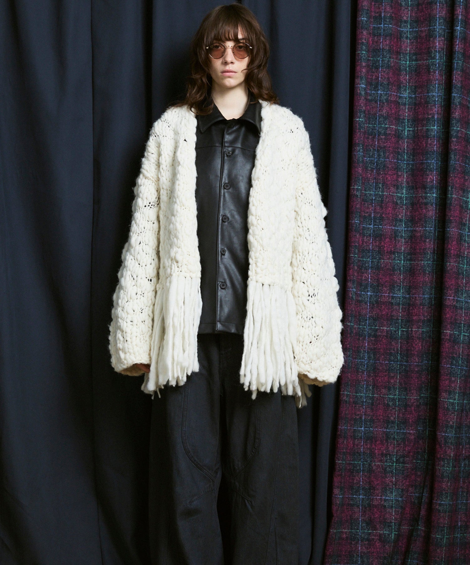 [25AW PRE-ORDER] Fade Yarn Prime-Over Full Zip Knit