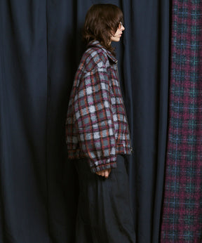 [Italian Dead Stock Fabric] Prime-Over Switching Stand Blouson