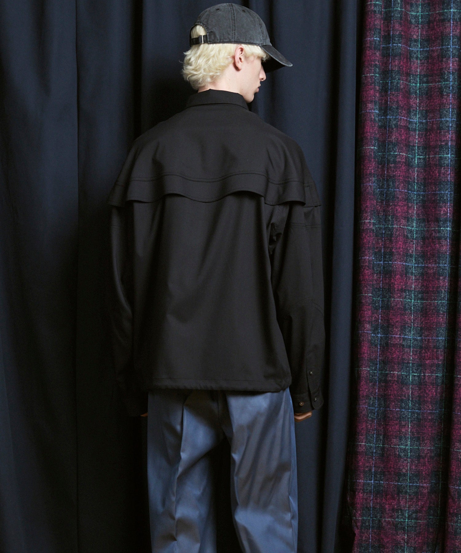 Prime-Over Curved Curve switching Regular Collar Shirt (Copy)