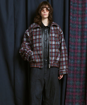 [Italian Dead Stock Fabric] Prime-Over Switching Stand Blouson