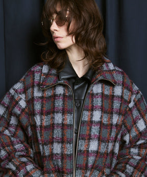 [Italian Dead Stock Fabric] Prime-Over Switching Stand Blouson