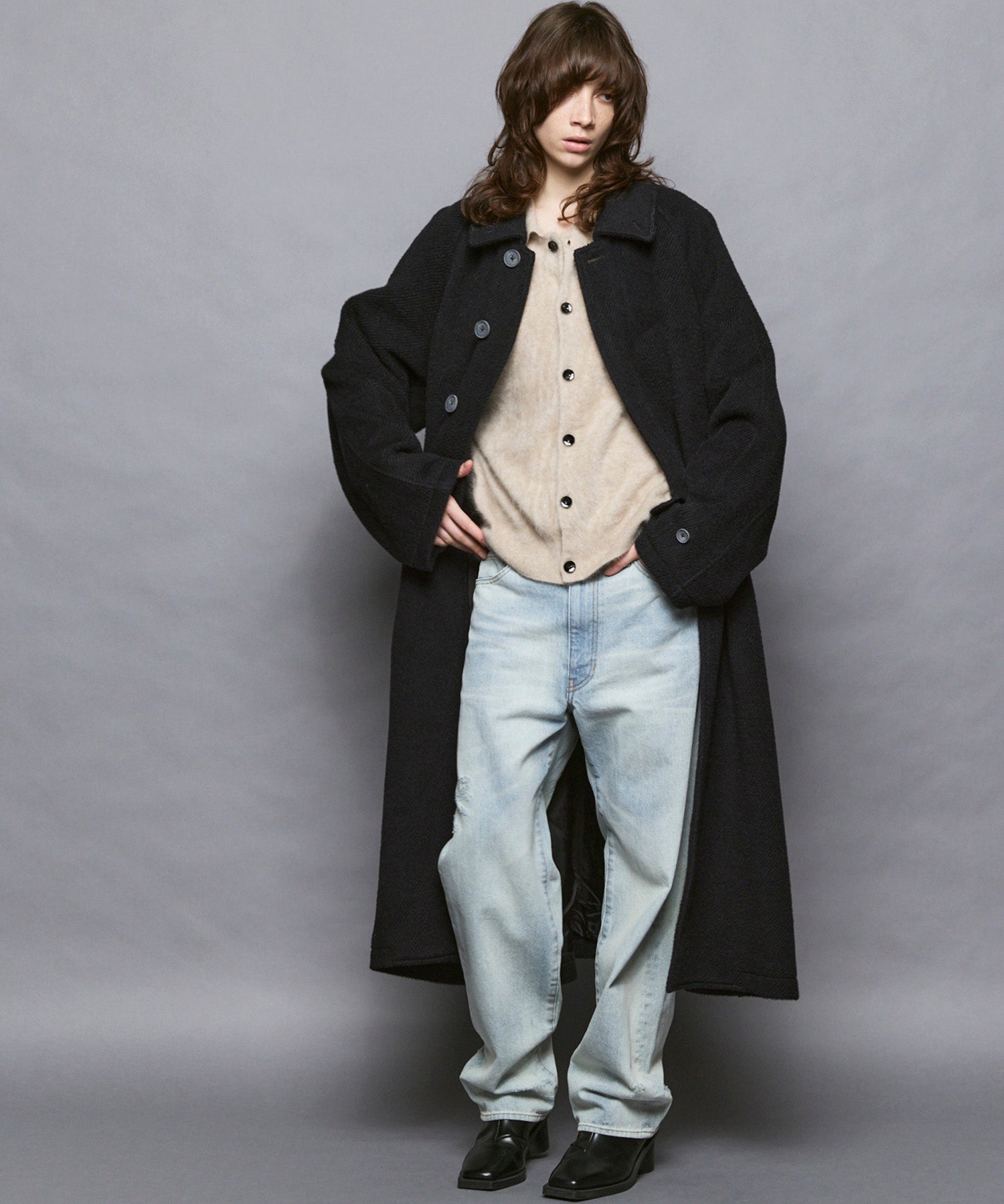 【Italian Dead Stock Fabric】Prime-Over Balmachan Coat