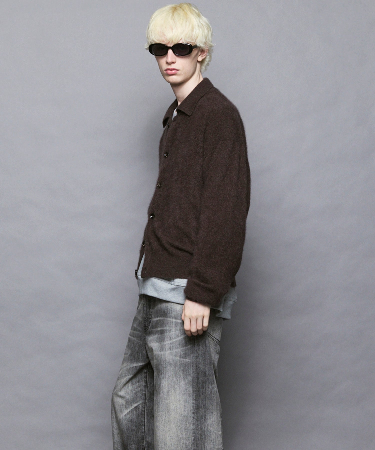 [25AW PRE-ORDER] Rug Pattern Mall Yarn Jacquard Prime-Over Crew Neck Knit Pullover