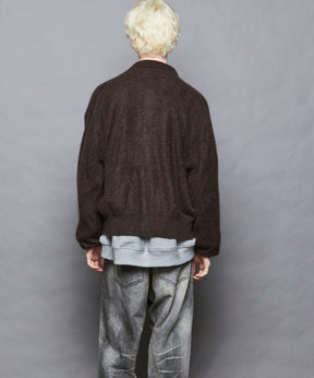 [25AW PRE-ORDER] Rug Pattern Mall Yarn Jacquard Prime-Over Crew Neck Knit Pullover