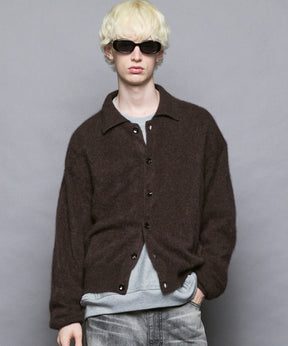 [25AW PRE-ORDER] Rug Pattern Mall Yarn Jacquard Prime-Over Crew Neck Knit Pullover