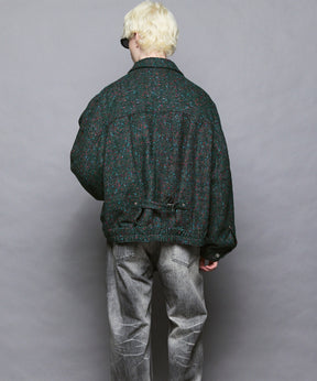 [Italian Dead Stock Fabric] Prime-Over Switching Stand Blouson