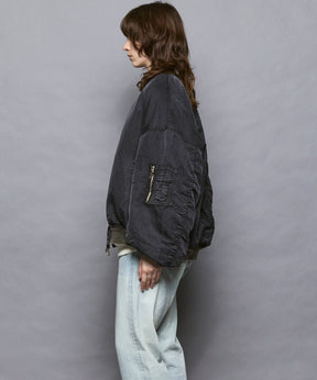 [25AW PRE-ORDER] Prime-Over Vintage Like Nylon MA-1 Bomber Jacket