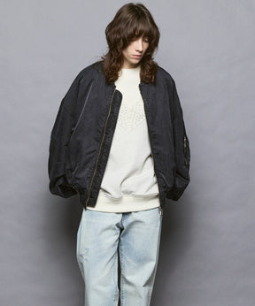 [25AW PRE-ORDER] Prime-Over Vintage Like Nylon MA-1 Bomber Jacket
