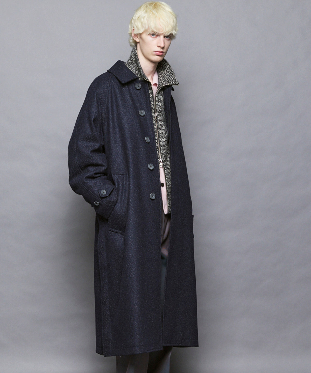 【Italian Dead Stock Fabric】Prime-Over Balmachan Coat