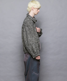 [Italian Dead Stock Fabric] Prime-Over Switching Stand Blouson