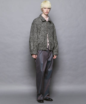 [Italian Dead Stock Fabric] Prime-Over Switching Stand Blouson