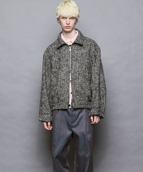 [Italian Dead Stock Fabric] Prime-Over Switching Stand Blouson