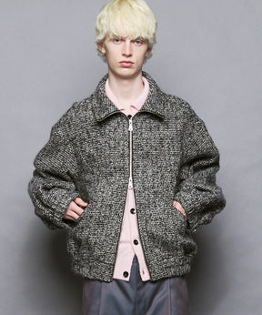 [Italian Dead Stock Fabric] Prime-Over Switching Stand Blouson