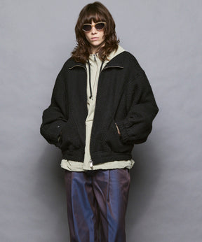 [Italian Dead Stock Fabric] Prime-Over Switching Stand Blouson