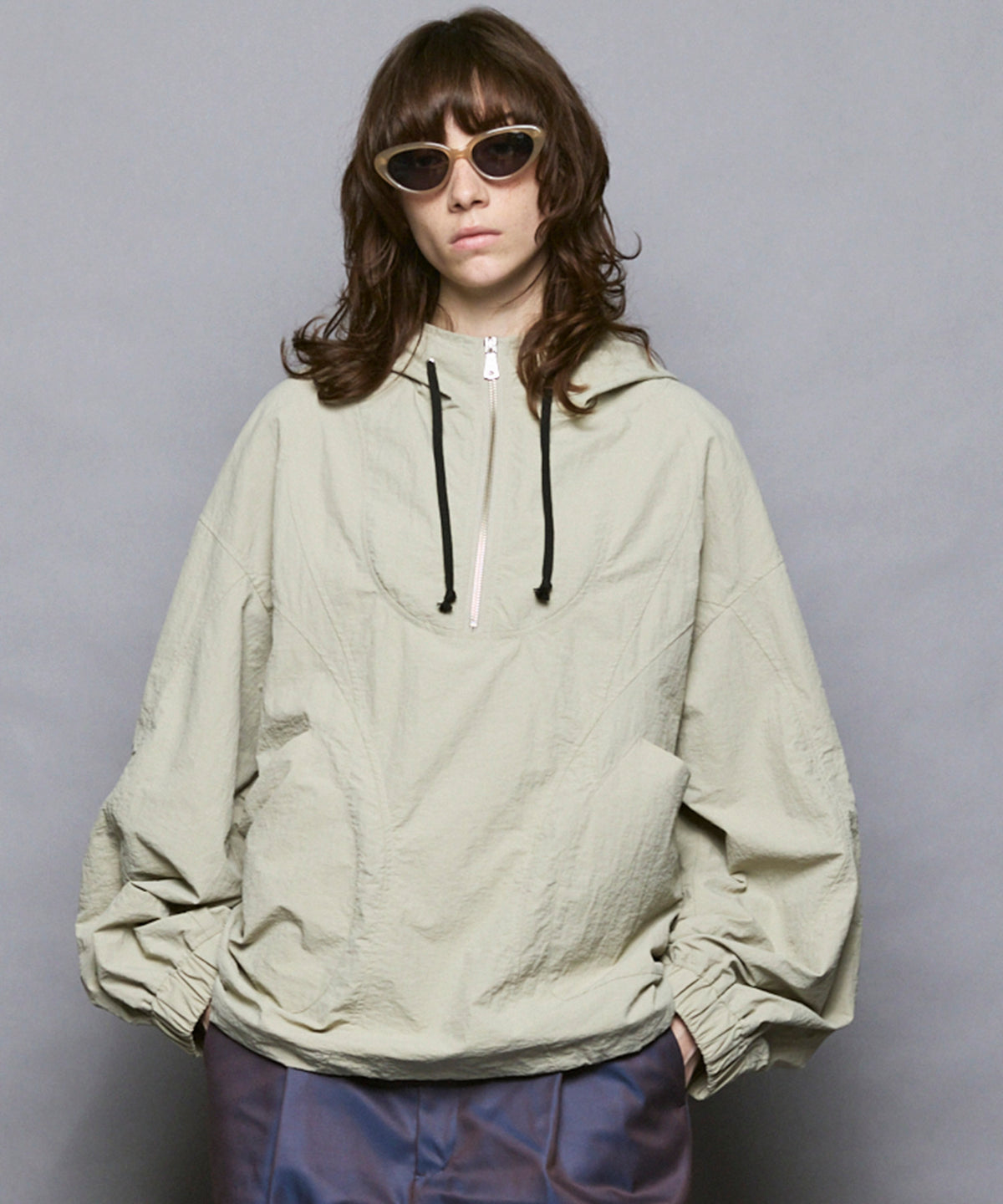Prime-Over Half Zip Anorak Blouson