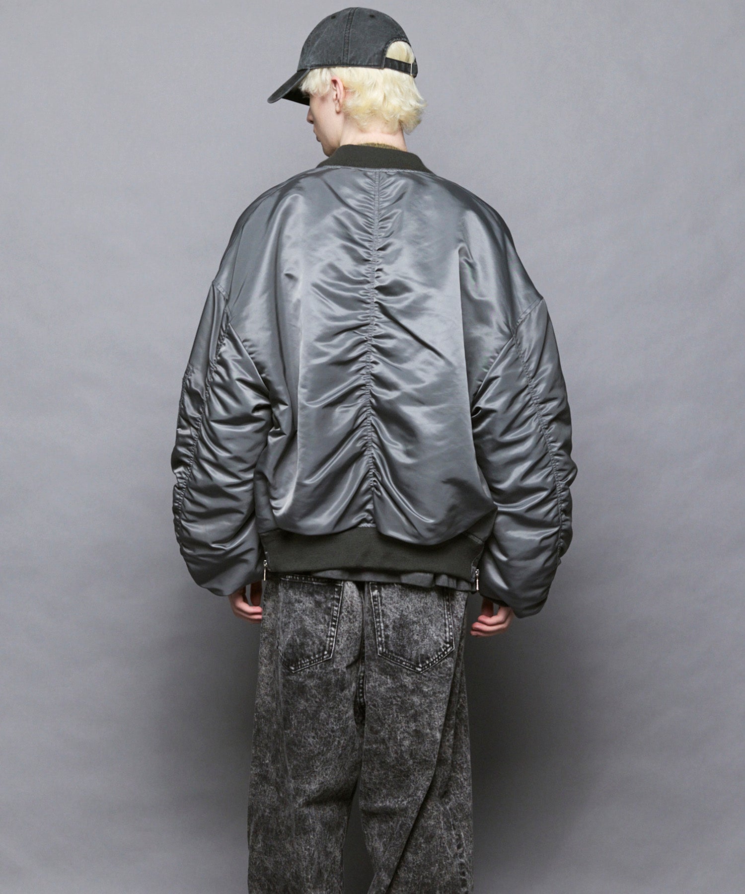 Prime-Over Nylon MA-1 Bomber Jacket