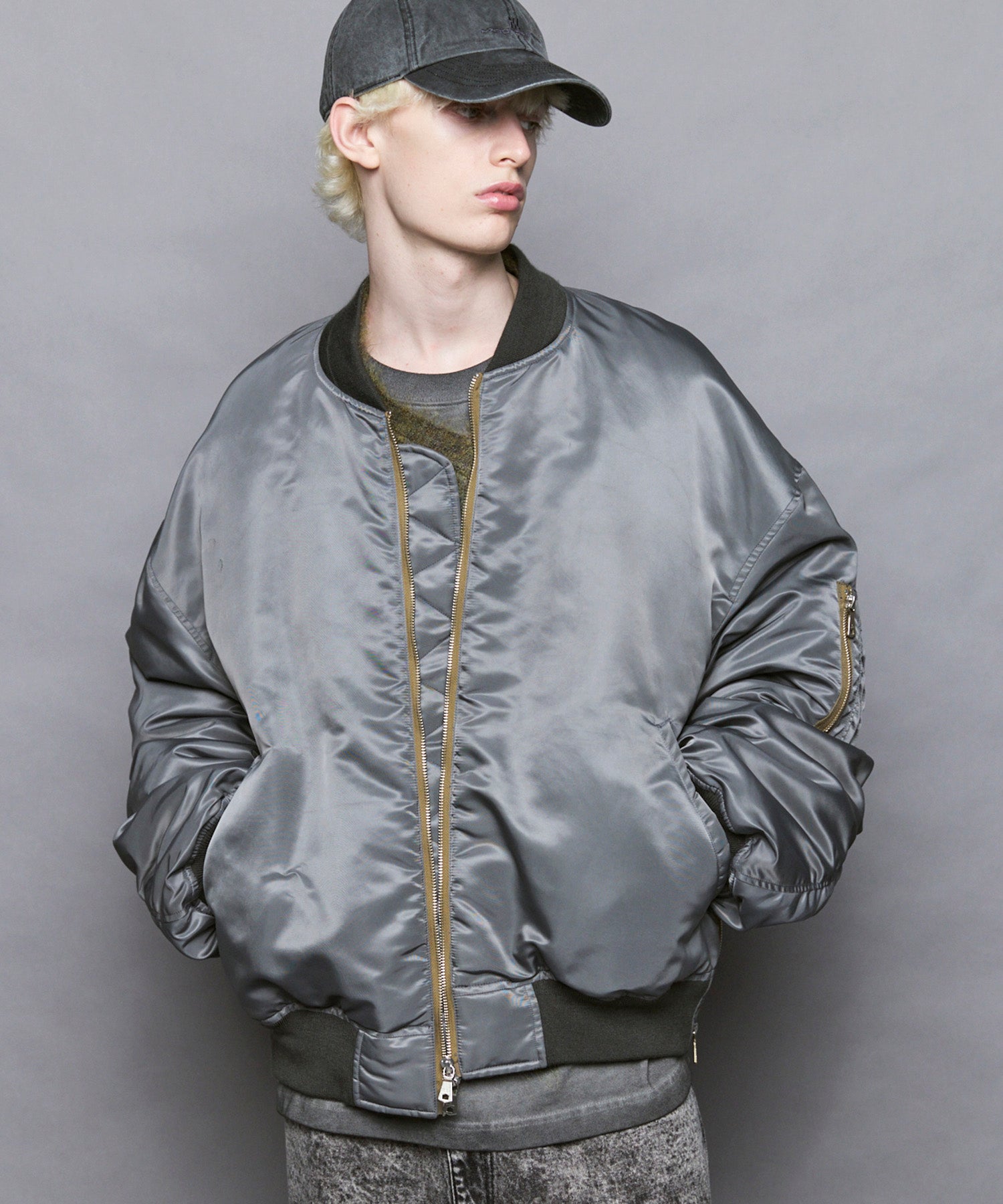 [25AW PRE-ORDER] Prime-Over Nylon MA-1 Bomber Jacket
