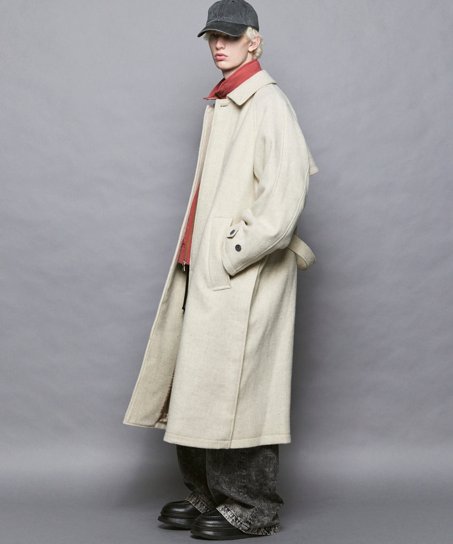 【Italian Dead Stock Fabric】Prime-Over Balmachan Coat