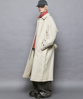 【Italian Dead Stock Fabric】Prime-Over Balmachan Coat
