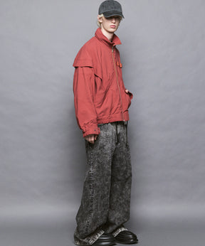 주요 멀티 포켓 블루슨