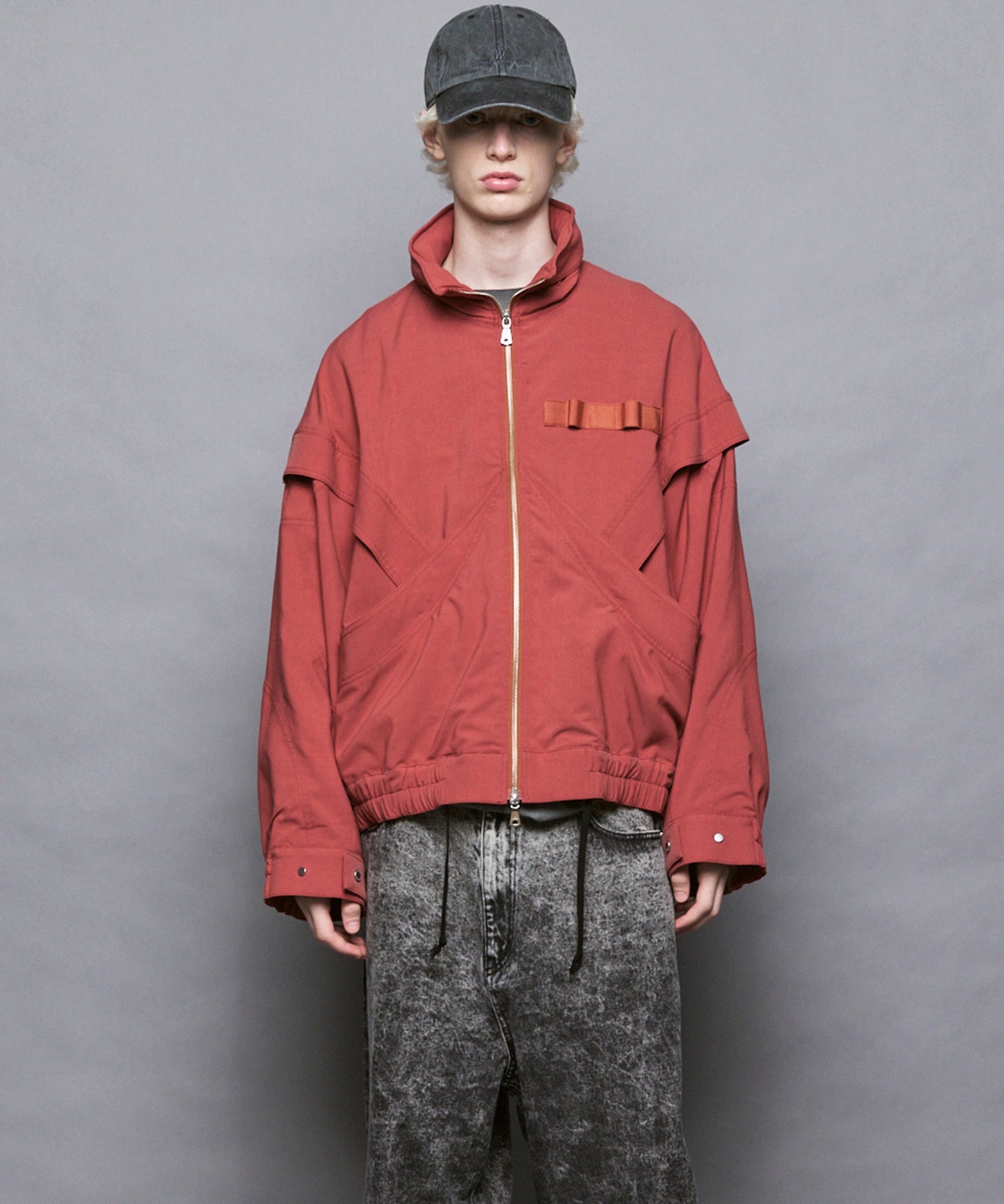 주요 멀티 포켓 블루슨