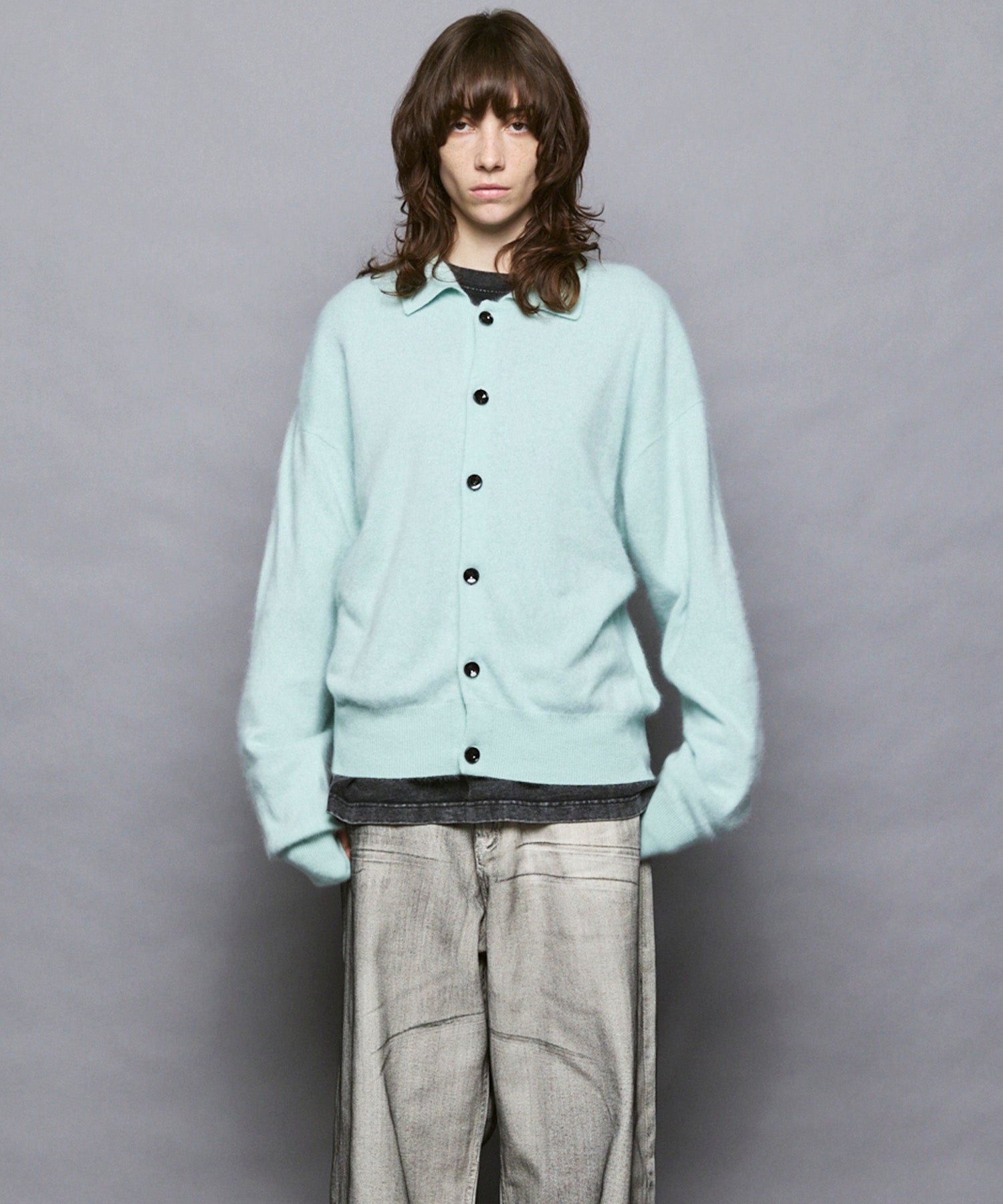 [25AW PRE-ORDER] Rug Pattern Mall Yarn Jacquard Prime-Over Crew Neck Knit Pullover