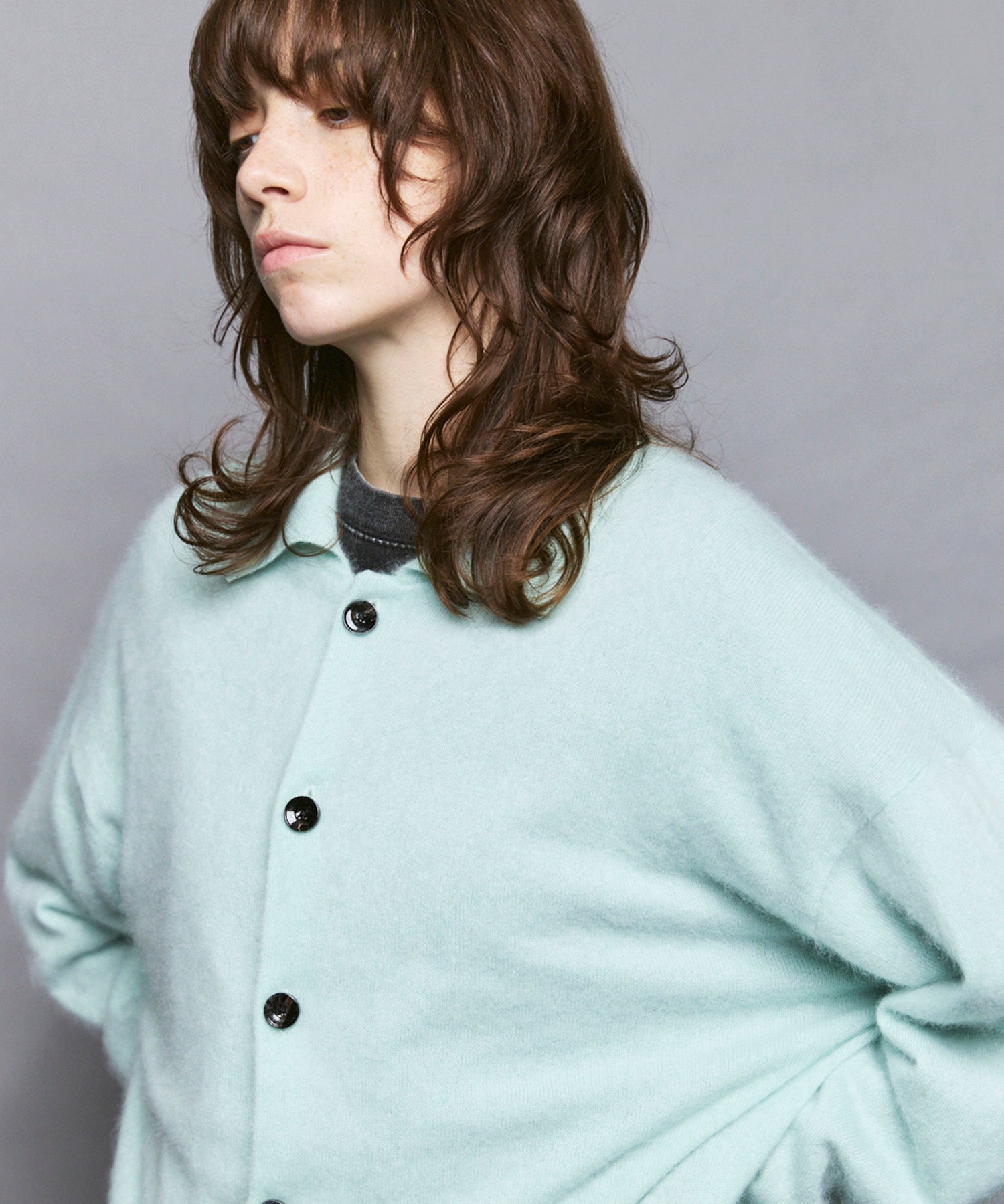 [25AW PRE-ORDER] Rug Pattern Mall Yarn Jacquard Prime-Over Crew Neck Knit Pullover