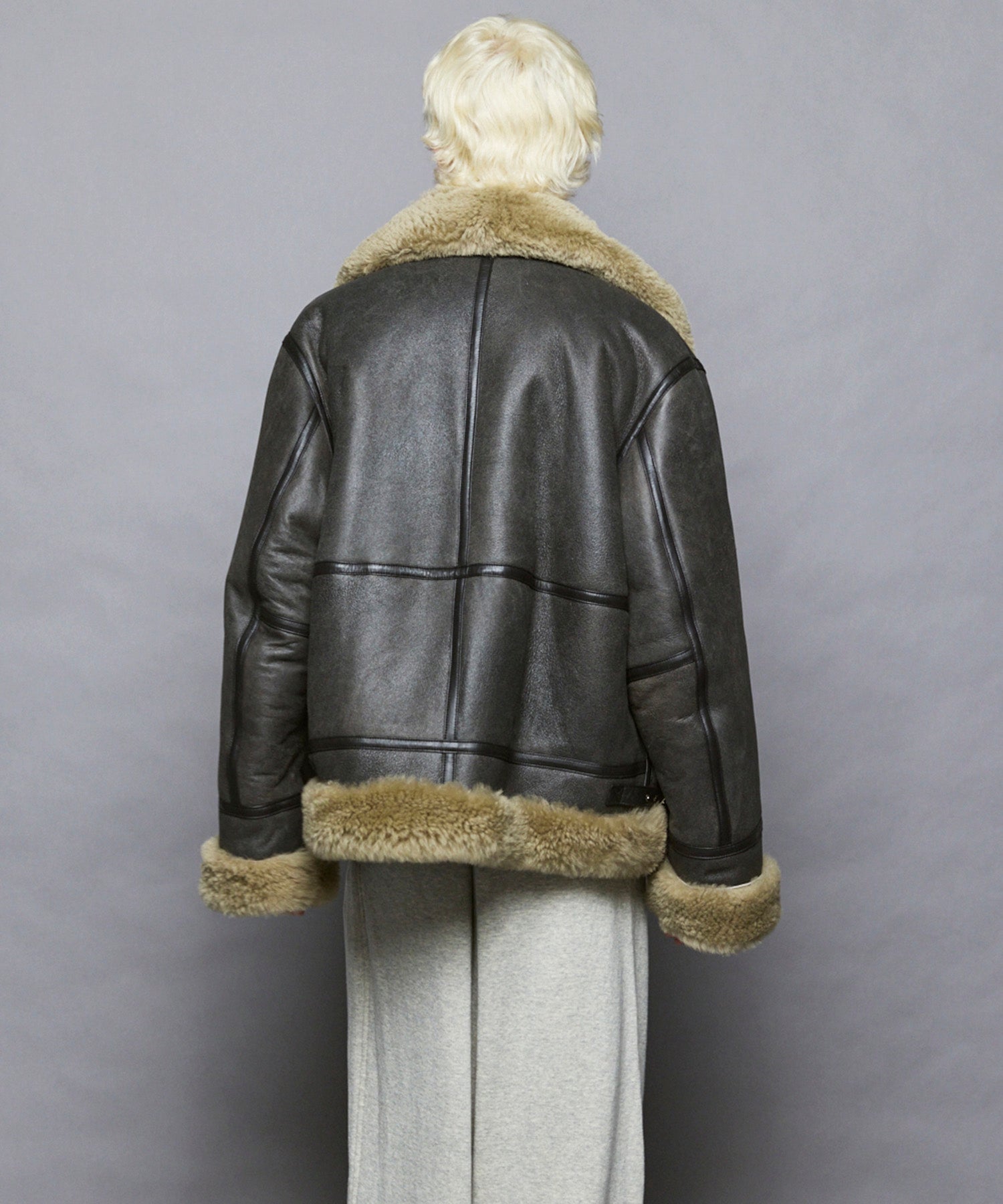 [25AW PRE-ORDER] B-3 Fake Mouton Jacket