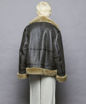 [25AW PRE-ORDER] B-3 Fake Mouton Jacket