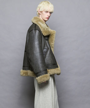 [25AW PRE-ORDER] B-3 Fake Mouton Jacket