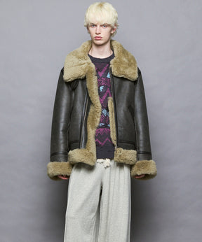[25AW PRE-ORDER] B-3 Fake Mouton Jacket