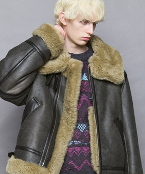 [25AW PRE-ORDER] B-3 Fake Mouton Jacket