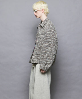 [Italian Dead Stock Fabric] Prime-Over Switching Stand Blouson