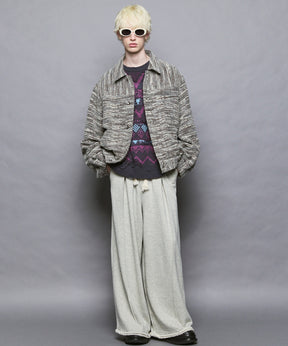 [Italian Dead Stock Fabric] Prime-Over Switching Stand Blouson