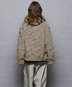 [Italian Dead Stock Fabric] Prime-Over Switching Stand Blouson