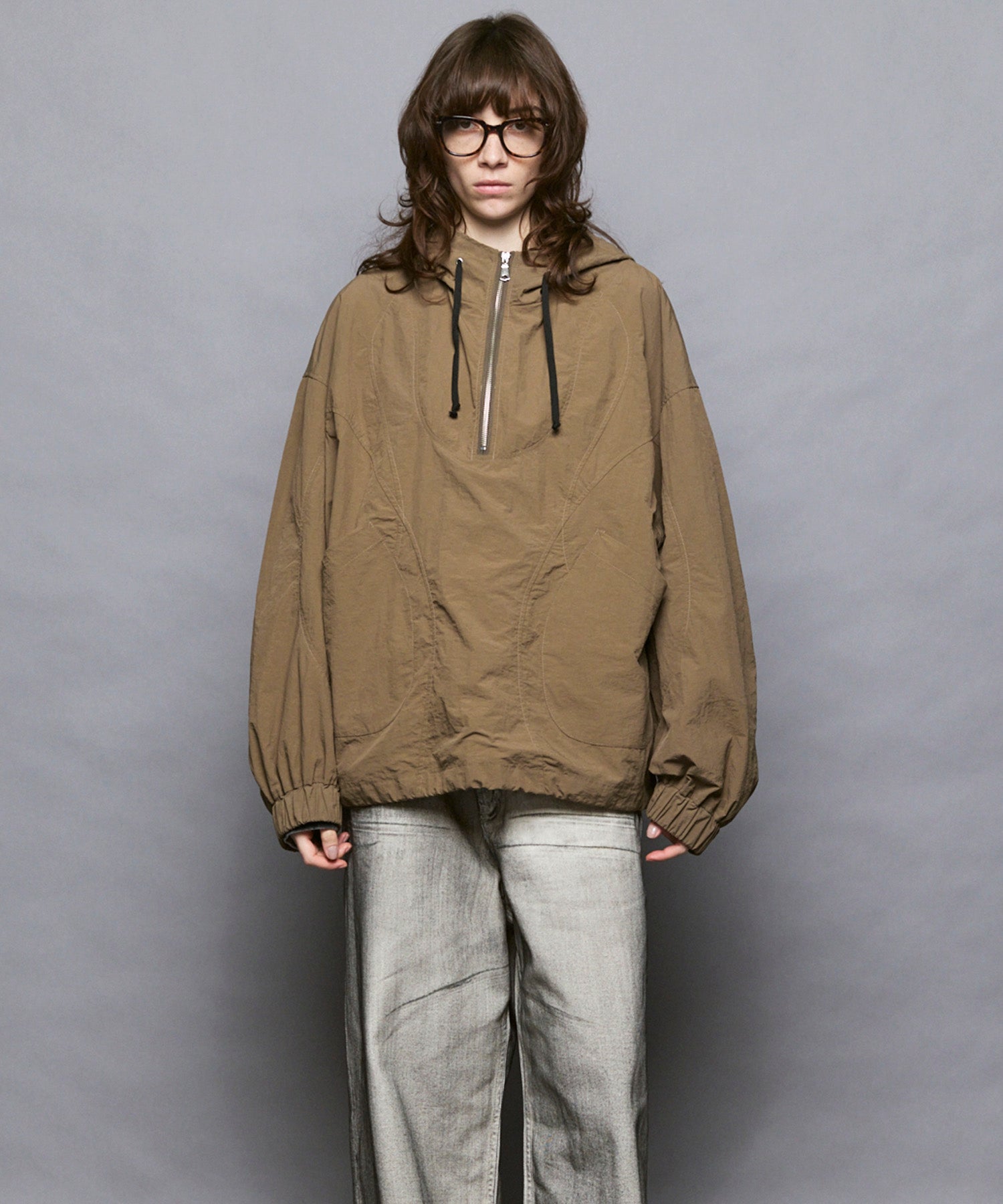 Prime-Over Half Zip Anorak Blouson