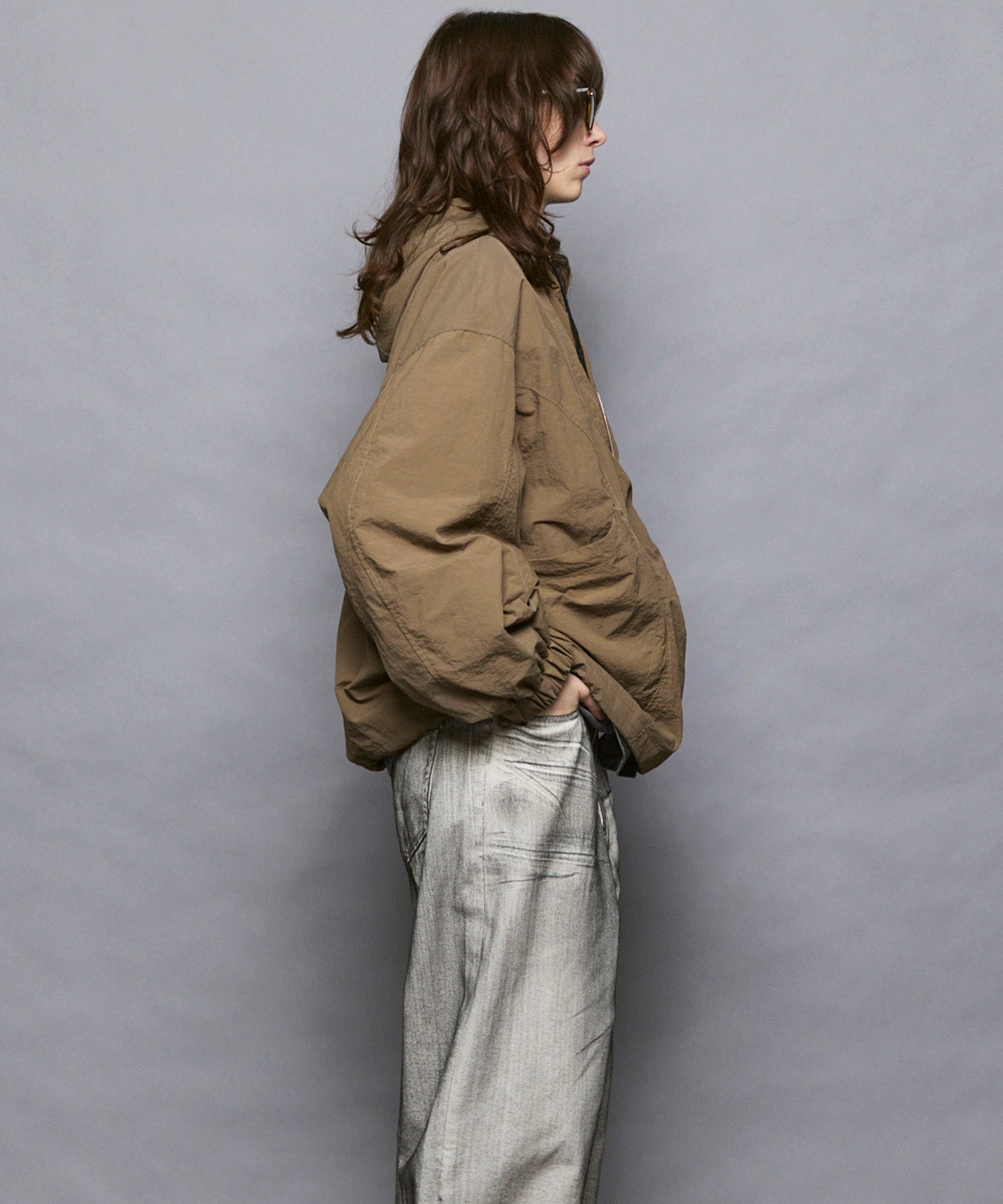 Prime-Over Half Zip Anorak Blouson