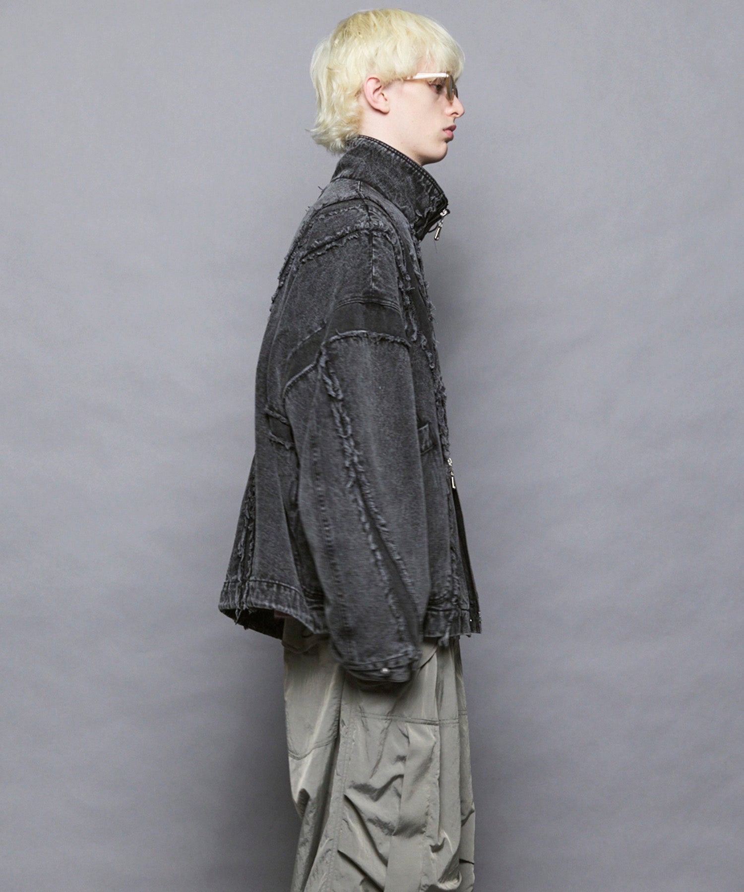 Prime-Over Denim Switching Blouson