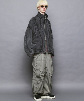 Prime-Over Denim Switching Blouson