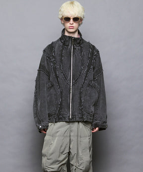 Prime-Over Denim Switching Blouson